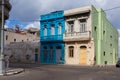 Decaying and renovated buildings in Old Havana City, Cuba