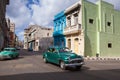 Decaying and renovated buildings in Old Havana City, Cuba Royalty Free Stock Photo