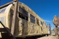 Decaying trailer in bombay beach california Royalty Free Stock Photo