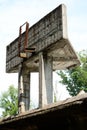 Decaying turret along the oval track of Monza