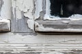 Decaying White Wooden Window Frames: Urgent Replacement Required