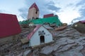 Deceased Correa landmark with offerings. Argentina