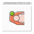 Deceased patient color icon