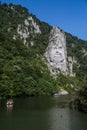 Decebal king face statue in Eastern Europe Romania Royalty Free Stock Photo