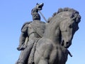 Decebal`s statue. Royalty Free Stock Photo