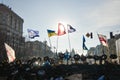 December 26, Kiev, Ukraine: Euromaidan, Maydan, Maidan detailes of barricades and tents on Khreshchatik street