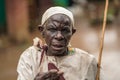 December, 2019. Africa, Uganda, scenes from African life, poor black Granny