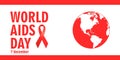 December Aids Awareness. World Day concept. Vector illustration EPS10