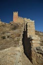 December 28, 2013. Albarracin, Teruel, Aragon, Spain. Medieval Fortress Walls Alcazar Very Well Preserved. History, Travel, Nature Royalty Free Stock Photo