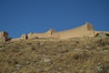 December 28, 2013. Albarracin, Teruel, Aragon, Spain. Medieval Fortress Walls Alcazar Very Well Preserved. History, Travel, Nature Royalty Free Stock Photo