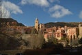 December 28, 2013. Albarracin, Teruel, Aragon, Spain. Views Of The Villa With The Savior Cathedral And Its Hanging Houses On A Royalty Free Stock Photo