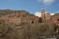 December 28, 2013. Albarracin, Teruel, Aragon, Spain. Views Of The Villa With The Savior Cathedral And Its Hanging Houses On A Royalty Free Stock Photo