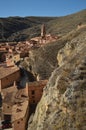 December 28, 2013. Albarracin, Teruel, Aragon, Spain. Albarracin Village View From The Alcazar. History, Travel, Nature, Landscape Royalty Free Stock Photo