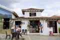 Villa de Leyva, Colombia; December 23 2019: Amazing view of the museum el fosil near villa de leyva, with fosils of dinosaurs and