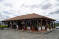 Villa de Leyva, Colombia; December 23 2019: Amazing view of the museum el fosil near villa de leyva, with fosils of dinosaurs and