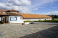 Villa de Leyva, Colombia; December 23 2019: Amazing view of the museum el fosil near villa de leyva, with fosils of dinosaurs and