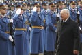 December, 3. 2019. - Belgrade, Serbia. President of Belarus Alexander Lukashenko review Serbian`s honor guard