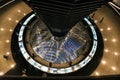 December 15. 2017 BERLIN: inside the cupola of the Reichstag building at night