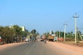 December 17 2022 - Bidar District, Karnataka, India: Indian Traffic on dusty streets