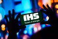 December 26, 2022, Brazil. In this photo illustration, the IHS Towers logo is displayed on a smartphone mobile screen