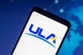 December 29, 2021, Brazil. In this photo illustration the United Launch Alliance ULA logo seen displayed on a smartphone screen