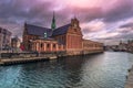 December 05, 2016: Building in the old town of Copenhagen, Denmark Royalty Free Stock Photo