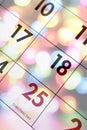 December calendar Royalty Free Stock Photo