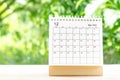 December 2021 Calendar desk for organizer to plan and reminder Royalty Free Stock Photo