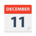 December 11 - Calendar Icon