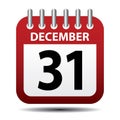 December 31 calendar page