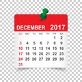 December 2017 Calendar