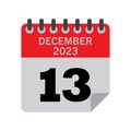 December Calender number