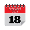 December Calender number