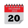 December Calender number