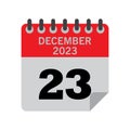 December Calender number