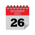 December Calender number
