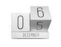 December changing date from 5 to 6