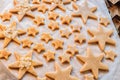 December is Christmas time.Christmas day. Holidays, Christmas preparations.Baking Christmas cookies.Forms and products for cookies