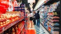 December 11, 2016, consumers buy daily necessities in Mong kok Hong Kong supermarket, prepare special purchases for the Spring