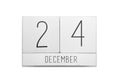 December 24 calendar