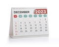 December 2023 Desk Calendar