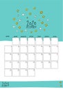 December 2020 doodle wall calendar