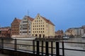 View of the old harbor of Gdansk in Poland.