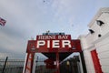 16 December 2020 - Herne Bay UK: View of pier entrance closed due to lockdown