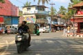 December 29 2022 - Kannur district, Kerala, India: Indian Traffic on dusty streets