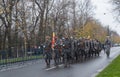 December 1 - Military parade of the national day of Romania. Royalty Free Stock Photo