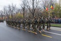 December 1 - Military parade of the national day of Romania. Royalty Free Stock Photo