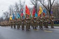 December 1 - Military parade of the national day of Romania. Royalty Free Stock Photo