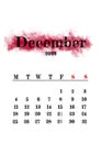 2023 December monthly calendar