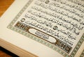 29 December 2022, The name of surah in Holy Quran An-Nisa chapter The women. An open page of the Quran shows Surah An-Nisa, The
